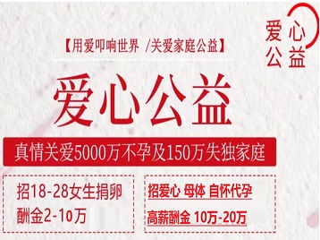 大余捐卵助孕生子 爱心志愿者招募